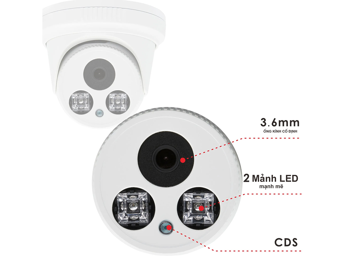 Camera WTC IP101H - 4.0MP -  POE+MIC