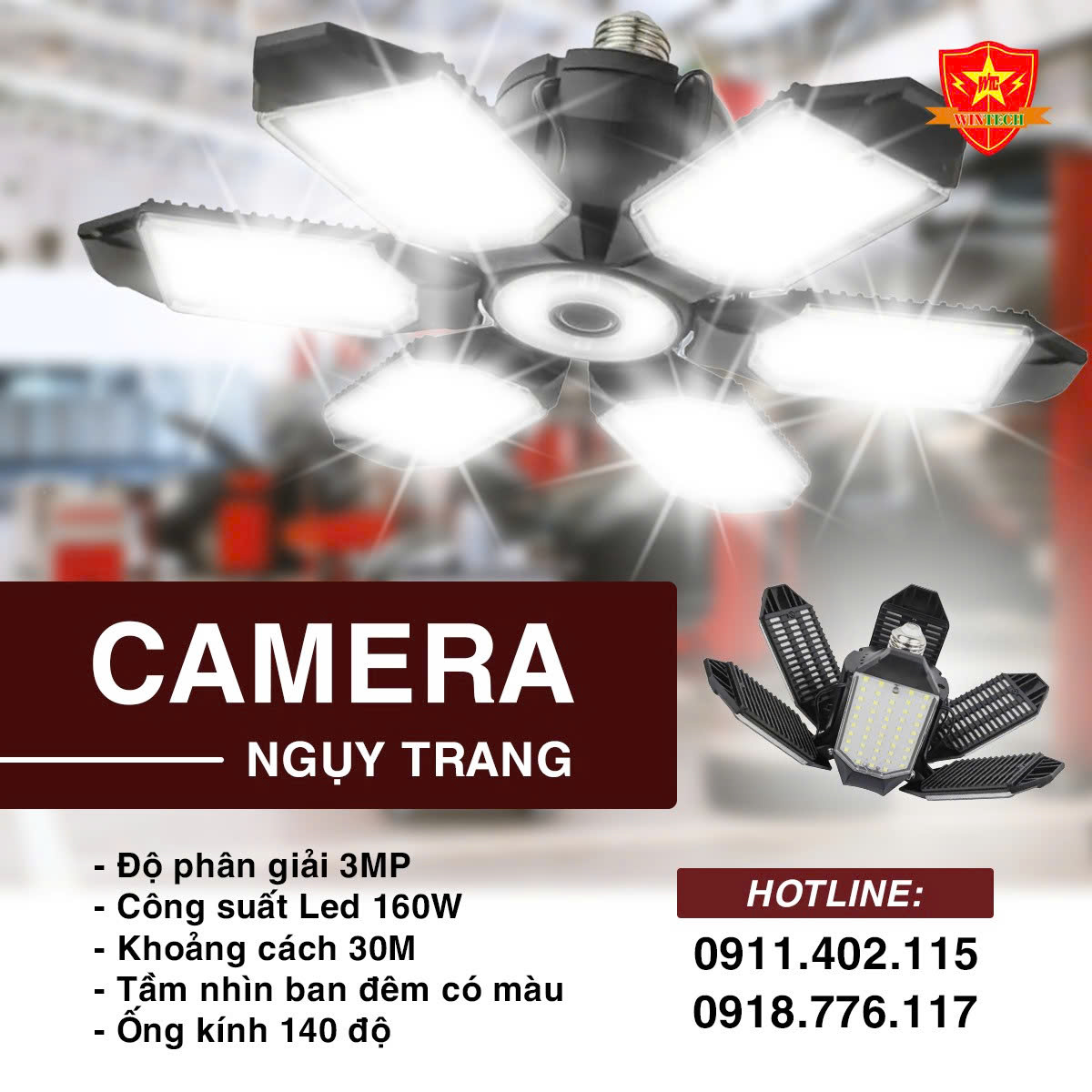 Camera cánh quạt 3.0MP ZF-3.0